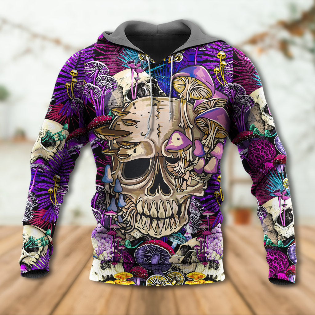 Neon Psychedelic Mushroom Hoodie For Colorful Outings Music Events And Everyday Style