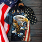 Eagle American Amazing Galaxy Hawaiian Shirt Artwork Detail For Resort Trips And Outdoor Activities