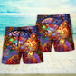 Fantasy Diving With Jellyfish Undersea Beach Shorts For Coastal Adventures And Relaxed Summer Wear