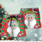 Psychedelic Santa Colorful Beach Shorts Pattern View For Coastal Holidays And Casual Activities
