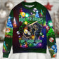 Billiard Funny Christmas Game Sweater For Family Gatherings Winter Travel And Everyday Seasonal Comfort