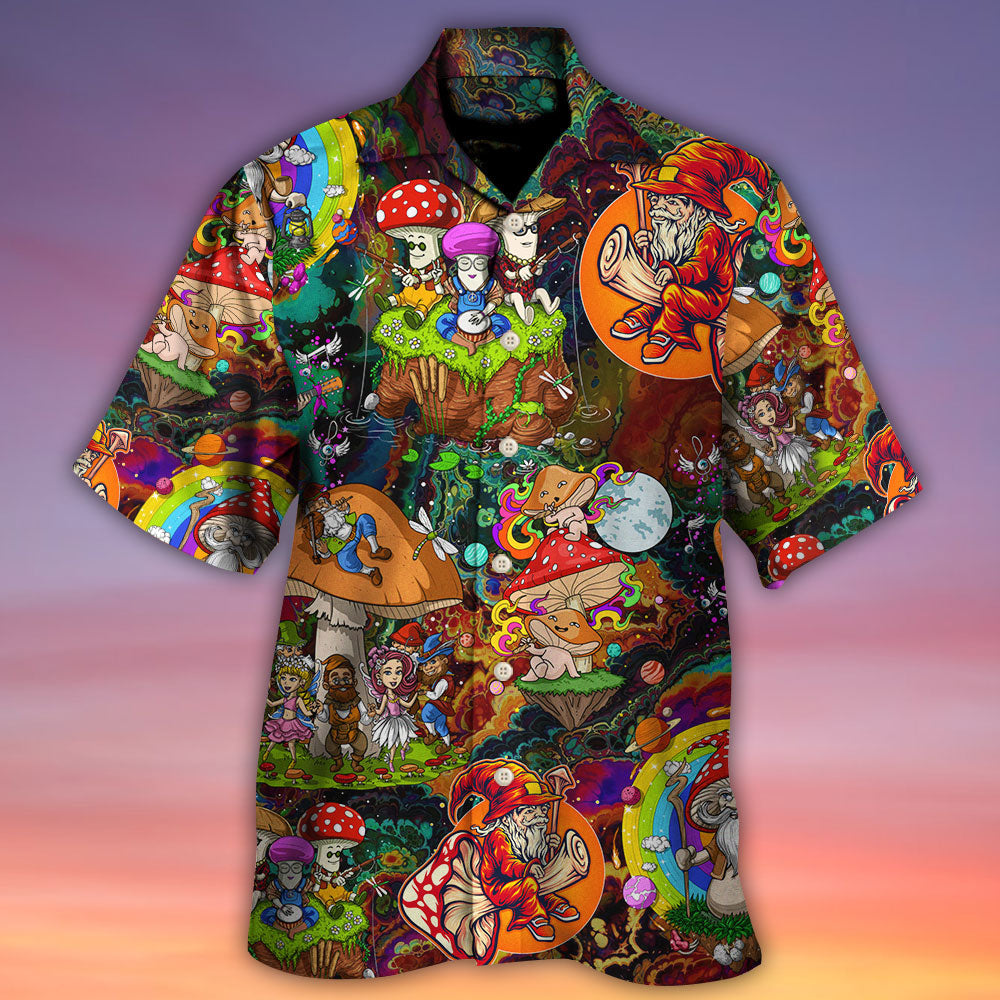 Bohemian Colorful Mushroom Trippy Hawaiian Shirt For Warm Weather Adventures And Everyday Comfort
