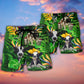 Cow Dancing Playful Tropical Style Beach Shorts For Coastal Summer Adventures