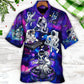 Galaxy DJ Stage Hawaiian Shirt Graphic Artwork Detail For Summer Travel