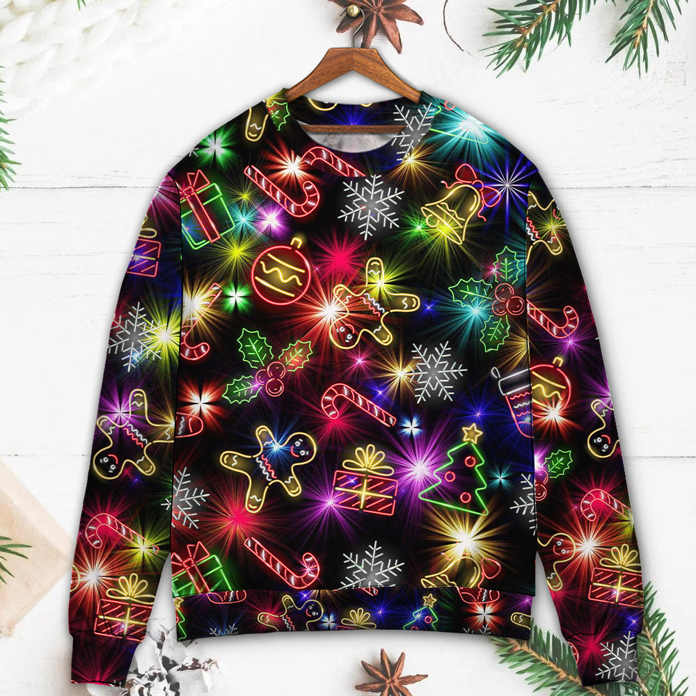 Christmas Tree Gifts Gingerbread Neon Sweater For Winter Parties Seasonal Adventures And Relaxed Everyday Styling