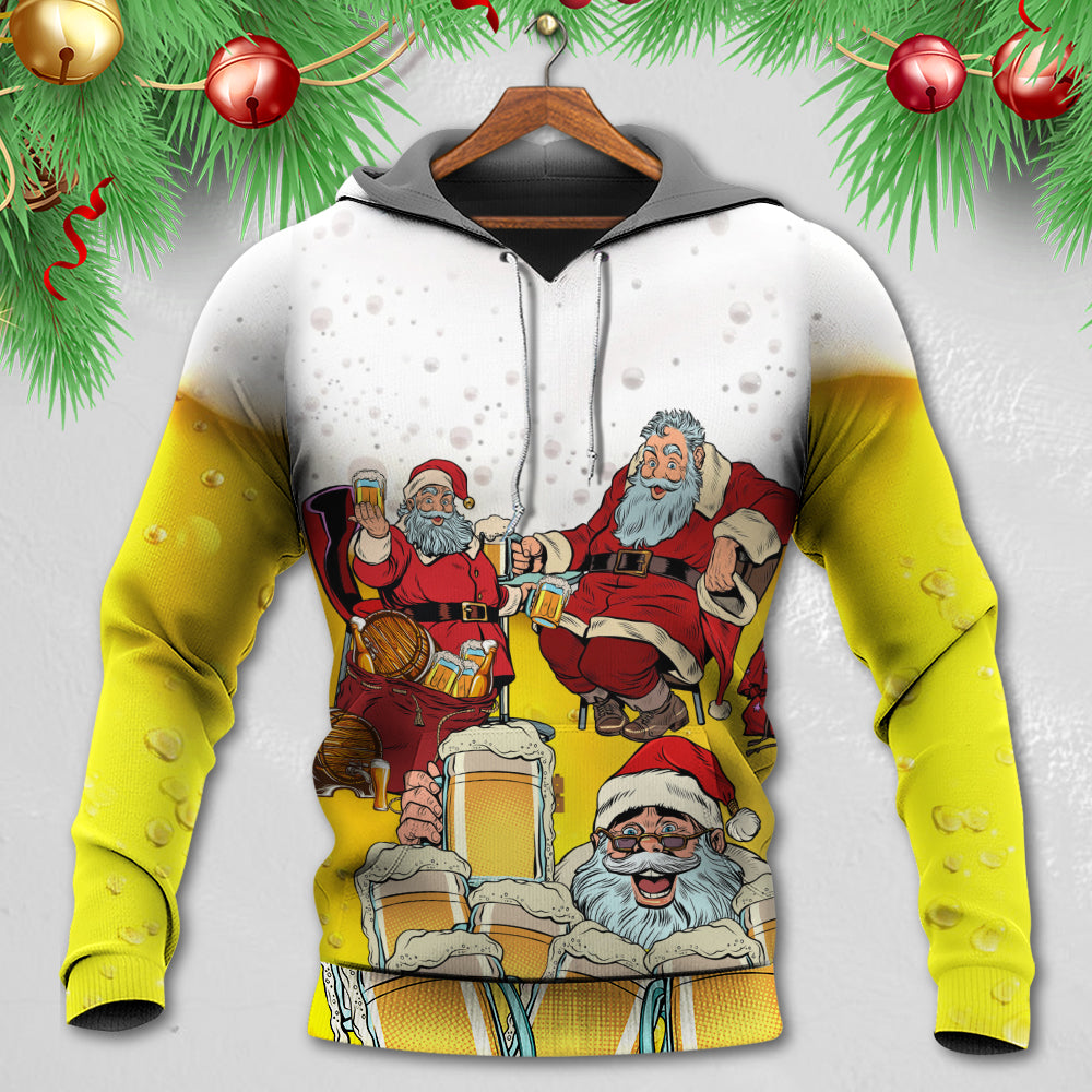 Santa Wants More Cheer Hoodie For Christmas Events Holiday Travel And Comfortable Casual Outfits
