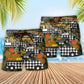 Halloween Grandma's Little Pumpkins Beach Shorts Graphic Detail For Resort Trips And Casual Outings