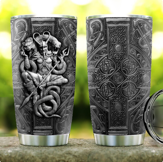 Viking Warrior Personalized 20 Oz Tumbler For Coffee Travel And Daily Drinks