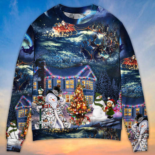 Christmas Santa Family Holiday Lights Sweater For Festive Parties Family Photos And Comfortable Seasonal Wear