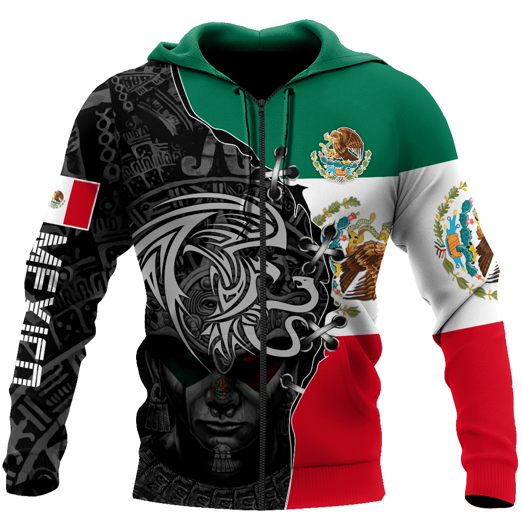 Mexican Aztec Hoodie For Traditional Themes Outdoor Events And Casual Travel