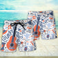 Country Guitar Music Festival Vibes Beach Shorts For Summer Vacation And Coastal Travel