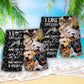 Tattoo And Dogs Lover Quote Beach Shorts For Poolside Relaxation And Summer Adventures