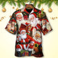 Watercolor Christmas Story Nights Gift Hawaiian Shirt Artwork Detail For Resort Trips And Outdoor Activities