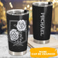 Fantasy Shield Emblem Emblem Personalized 20 Oz Tumbler For Coffee Travel And Daily Drinks