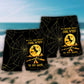Halloween Witch Dark Desert Highway Beach Shorts Pattern Detail For Sunny Outdoor Activities