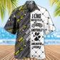Motorcycles Motocycles Dogs Hawaiian Shirt Pattern Detail For Summer Holidays And Outdoor Fun