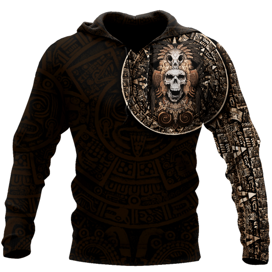 Mexican Aztec Warrior Hoodie For Artistic Heritage Style Seasonal Events And Everyday Comfort