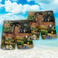 Green Tractor Farm Work Beach Shorts For Warm Weather Travel And Everyday Comfort