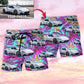 Car Tropical Various Style Personalized Photo Beach Shorts Print View For Coastal Escapes And Casual Outings