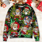 Christmas Hippie Santa Peace Sweater For Holiday Parties Family Gatherings And Seasonal Gift Giving