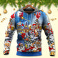 Funny Christmas Santa Drinking Beer Hoodie For Holiday Parties Weekend Outings And Cheerful Gift Giving