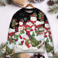 Christmas Cute Snowman Cardinal Happy Xmas Sweater For Holiday Parties Family Gatherings And Seasonal Gift Giving