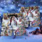 Christmas Holiday Santa Beach Shorts Pattern Detail For Seaside Leisure And Comfortable Daily Use