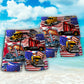 Truck US Flag Independence Day Beach Shorts For Coastal Adventures And Relaxed Summer Wear