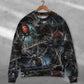 Halloween Spider Dark Fantasy Sweater For Alternative Outfits Seasonal Events And Everyday Comfort