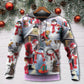 Christmas Santa Snowman Gift Hoodie For Winter Streetwear Christmas Travel And Seasonal Home Gatherings