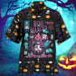 Halloween Mystic Cat Necromancer Hawaiian Shirt Resort Outfit View For Island Holidays