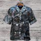 Train Emerging Cloud Steam Middle Hawaiian Shirt Detailed Pattern View For Island Holidays