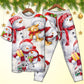 Happy Snowman Couple Christmas Short Sleeve Pajamas Set For Festive Sleepovers And Family Photos