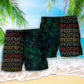 Broomball Tropical Leaf Beach Shorts Artwork Detail For Casual Warm Weather Outfits