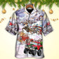 Festive Christmas Hawaiian Shirt All Over Print Detail For Beach Days
