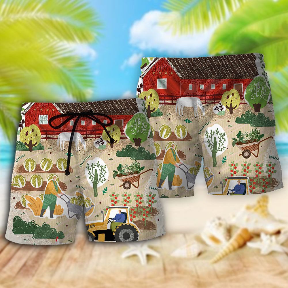 Horticulture Gardening Nature Style Beach Shorts For Sunny Getaways And Casual Coastal Wear