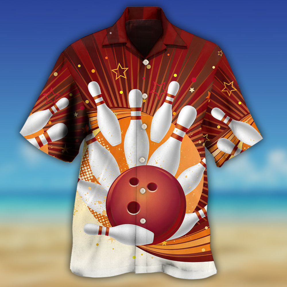 Bowling Outdoor Passion Hawaiian Shirt All Over Print Detail For Tropical Vacations