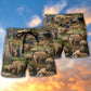 Be Brave Little Bear Inspirational Beach Shorts Pattern View For Coastal Holidays And Casual Activities