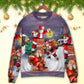 Christmas Having Fun With Santa Gift Sweater For Holiday Travel Winter Outings And Cheerful Gift Giving