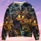 Skull Treasure Hunting Journey Sweater For Alternative Fashion Events And Thoughtful Seasonal Gifts