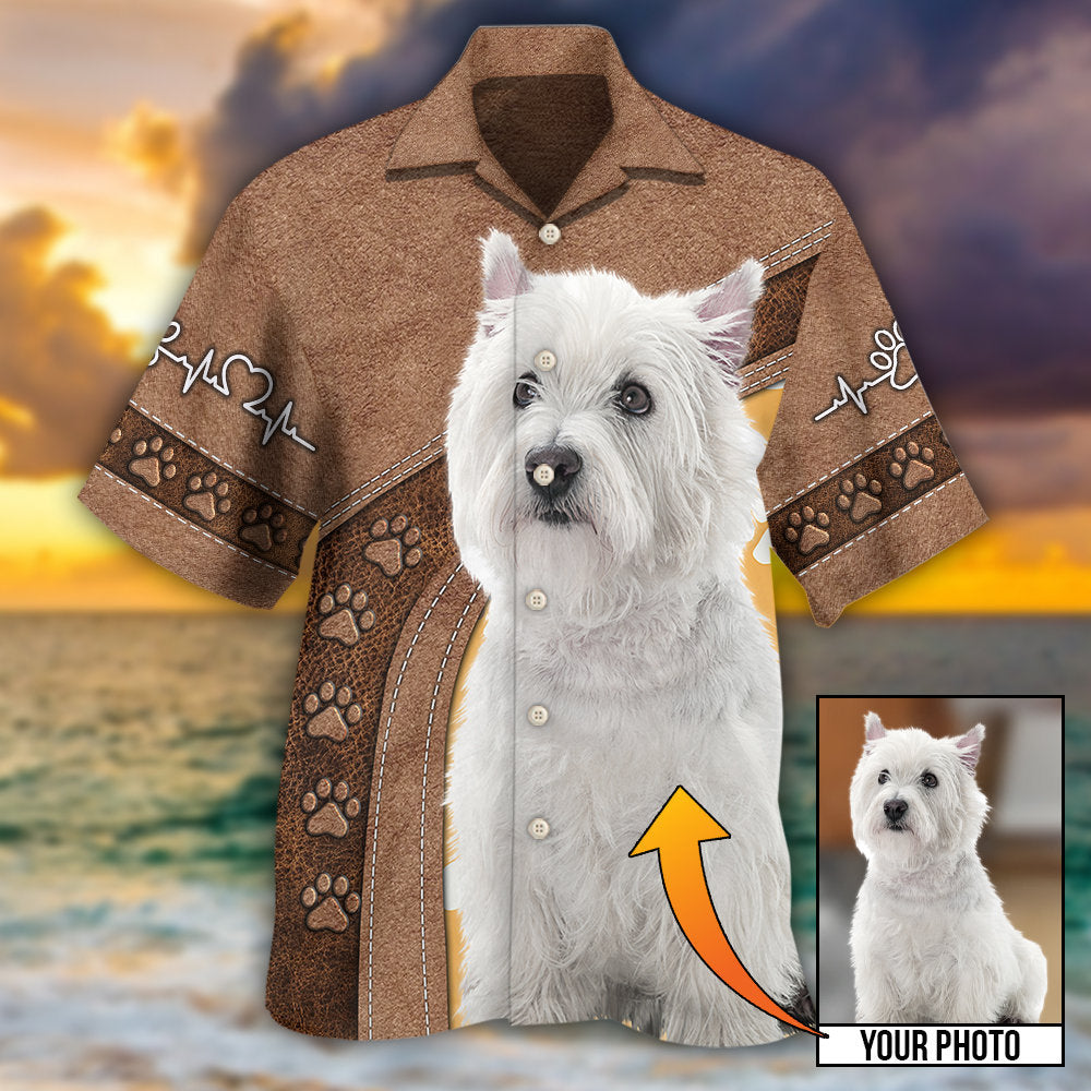 Dog Custom Photo Personalized Hawaiian Shirt For Coastal Adventures And Warm Weather Wear