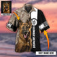 German Shepherd Strong Dog Personalized Photo Hawaiian Shirt All Over Print Detail For Casual Outings