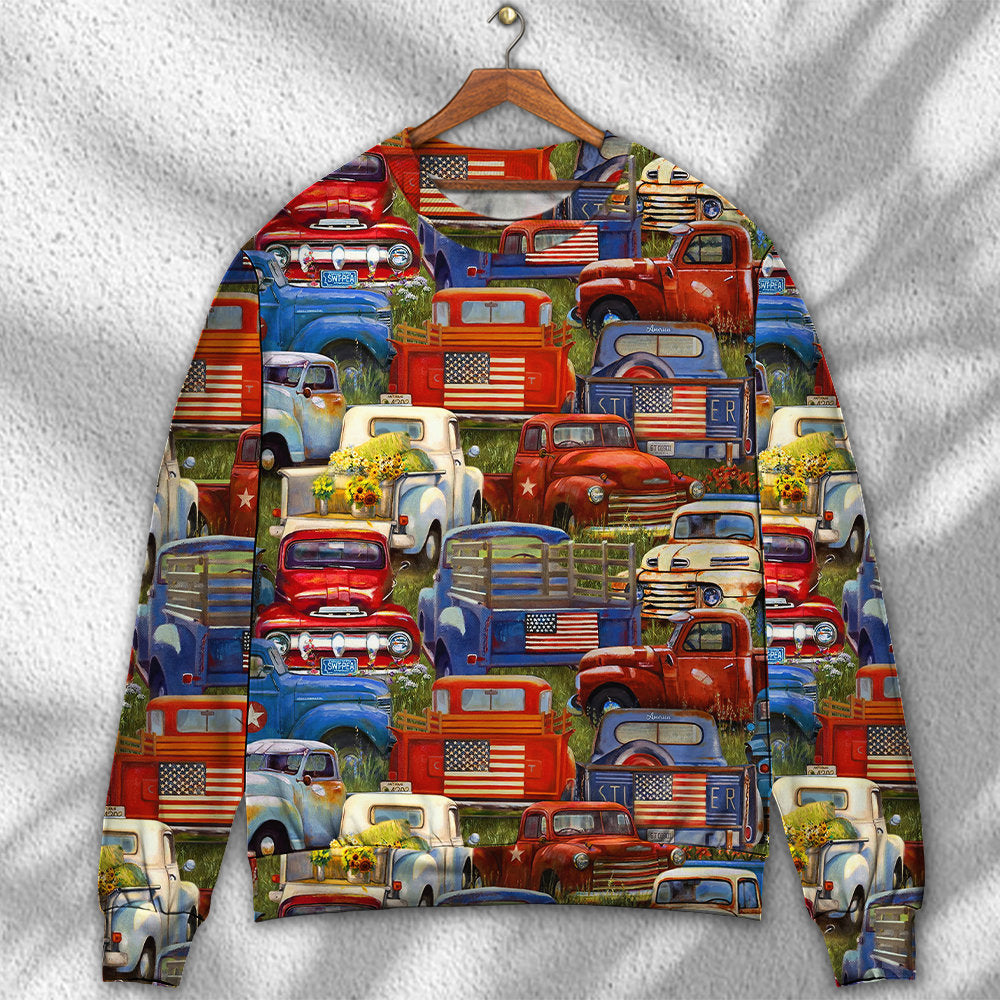 Truck Packed Cargo Sweater For Classic Vehicle Events And Thoughtful Enthusiast Gifting