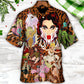 Drag Queen Hawaiian Shirt Button Front Artwork For Vacation Style