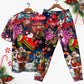 Spreading Christmas Cheer Short Sleeve Pajamas Set For Holiday Travel And Comfortable Home Wear
