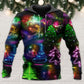 Neon Christmas Tree Snowman Hoodie For Festive Celebrations Seasonal Trips And Relaxed Winter Wear