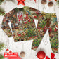 Santa Christmas Toy Workshop Long Sleeve Pajamas Set For Winter Nights And Thoughtful Gifting