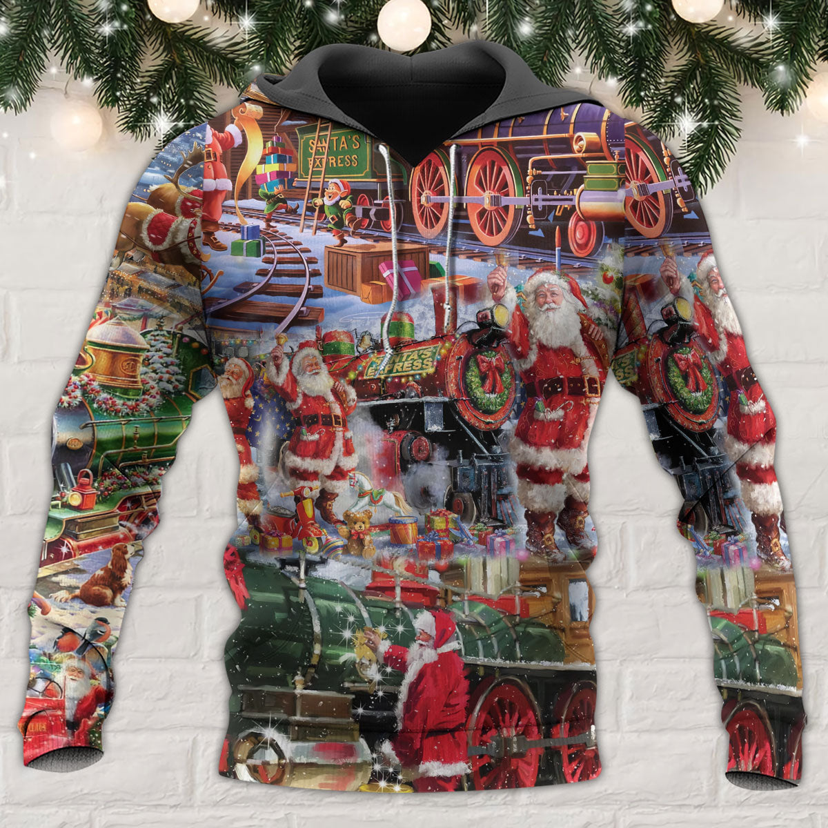 Christmas Joy Love Peace Family Hoodie For Winter Streetwear Christmas Travel And Seasonal Home Gatherings