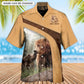 Bear Old Honey Personalized Hawaiian Shirt Artwork Detail For Tropical Trips And Casual Outings
