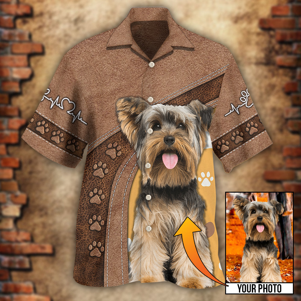 Dog Paw Various Custom Photo Personalized Hawaiian Shirt Design View For Resort Travel And Thoughtful Gifting